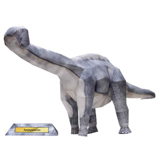 โมเดลกระดาษ 3D : ไดโนเสาร์ อะแพโทซอรัส กระดาษโฟโต้เนื้อด้าน  กันละอองน้ำ ขนาด A4 220g.