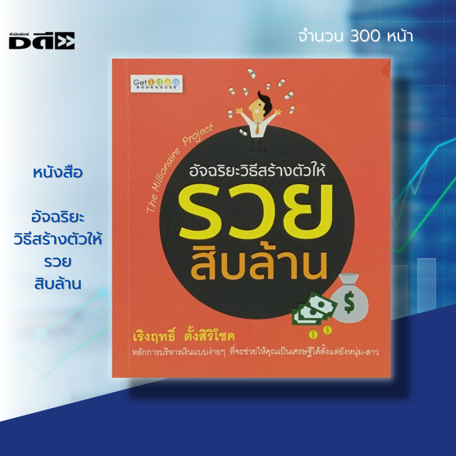 หนังสือ-อัจฉริยะ-วิธีสร้างตัวให้-รวยสิบล้าน-จิตวิทยา-พัฒนาตนเอง-แนวคิด-หลักคิด-การบริหารเงิน-วางแผนทางการเงิน-เศรษฐี