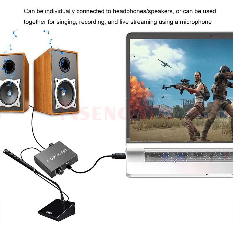 usb-sound-card-converter-splitter-usb-adapter-2-พอร์ตไมโครโฟนหูฟังสำหรับ-pc-แล็ปท็อปอะแดปเตอร์เสียง