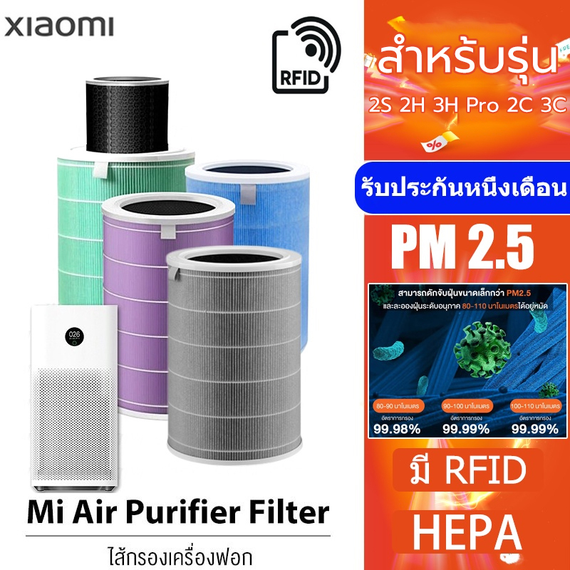 ภาพหน้าปกสินค้า(มี RFID) Xiaomi Mi Air Purifier Filter ไส้กรองอากาศ xiaomi รุ่น 2S , 2H , Pro , 3H กรอง ไส้กรอง xiaomi