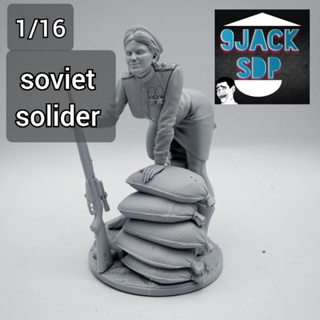 1/16 soviet solider สหภาพโซเวียต โซเวียต สงคราม ฟิกเกอร์ เรซิ่น