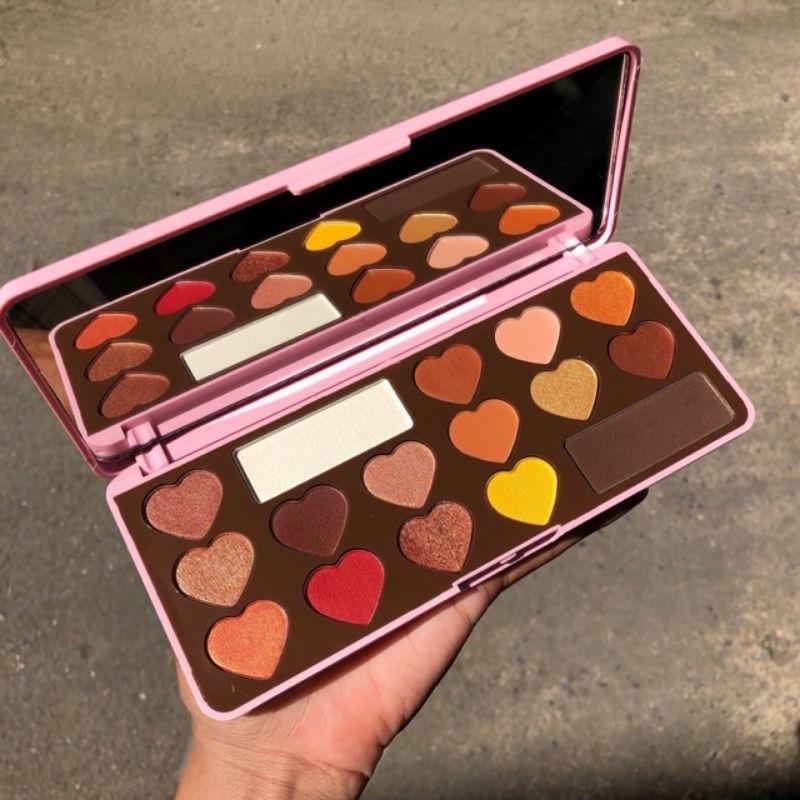 อายแชโดว์-chocolate-pink-love-eye-shadow-hojo