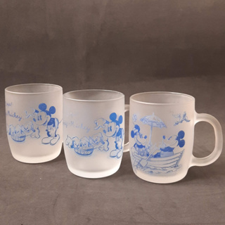 แก้ว Mickey Mouse  มิกกี้เมาส์ งานการ์ตูนสะสมของแท้จากญี่ปุ่น  มือ 2  งานเซรามิคคาร์แรคเตอร์สไตล์ญี่ปุ่น 🎏🎌