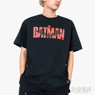 DOSH OVERSIZED SHORT SLEEVE T-SHIRTS BATMAN เสื้อยืดโอเวอร์ไซส์ 9FBMT5297-BL