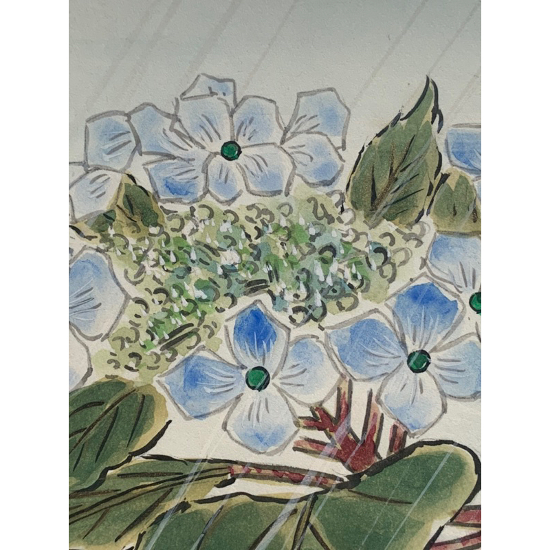 ศิลปะภาพวาดญี่ปุ่น-ดอกไม้หน้าฝน
