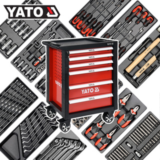 YATO YT-55300 ตู้เครื่องมือ 6 ลิ้นชัก + เครื่องมือ 177 ตัวชุด (รุ่นขายดี)