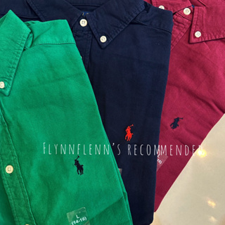 PRE ORDER • Ralph Lauren Garment-Dyed Cotton Oxford Shirt (boy’s size)**สินค้าแท้100%