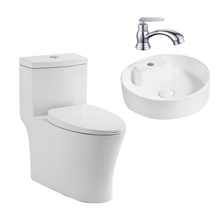 BATH&BATH SET สุขภัณฑ์ BT-4087+BT-8537+ZF08_BT