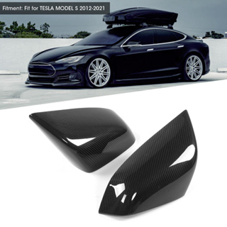 Alabama ฝาครอบกระจกมองหลัง คาร์บอนไฟเบอร์ สําหรับ Tesla Model S 2012 Xe2 X80 X912021