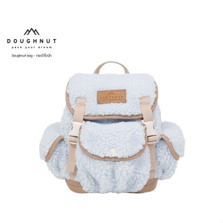 DOUGHNUT BAG : Lighthouse Fluffy Series : BLUE LOTUS X HAZELNUT กระเป๋าโดนัท กระเป๋าเป้ กระเป๋าสะพายหลัง กระเป๋า กระเป๋าเดินทาง (รหัสสินค้า 09774)