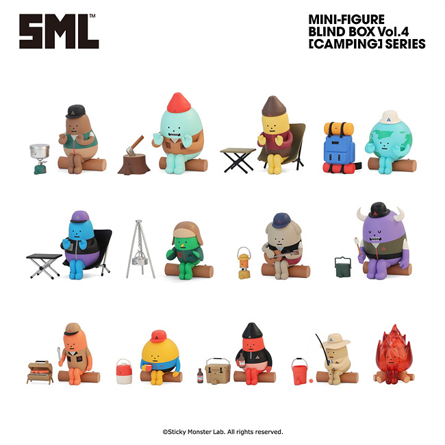 ขายแยก-sml-mini-figure-sticky-monster-lab-vol-4-camping-series