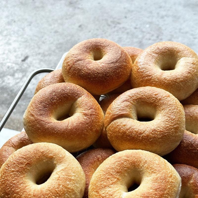 sourdough-bagel-plain-เบเกิลยีสต์ธรรมชาติ-มีราคาขายส่งสำหรับร้านค้า