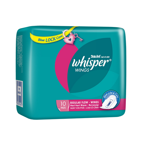 whisper-regular-flow-wings-ผ้าอนามัย-10pcs