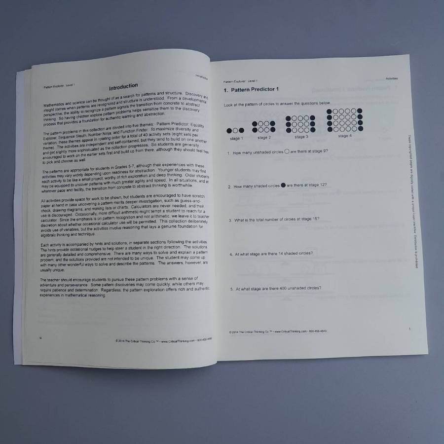 หนังสือชุด Pattern Explorer (ชุด 3 เล่ม) แบบฝึกหัด ตรรกะ ภาษาอังกฤษ แพ ...
