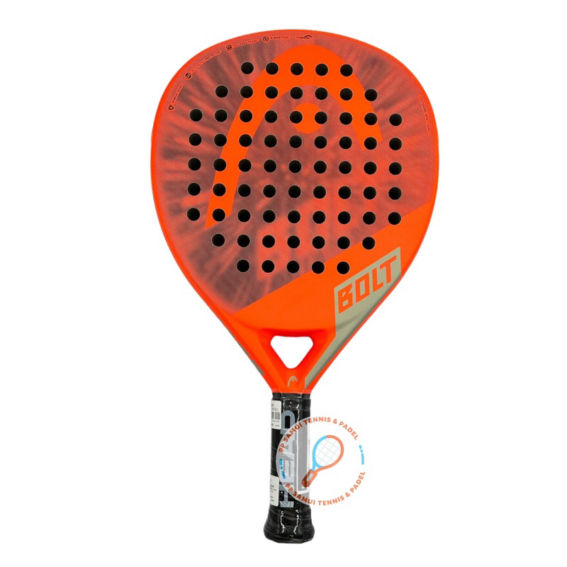 ไม้พาเดล เทนนิส tennis Padel Racket Head Bolt 2023 สี ส้ม แดง หนัก 360