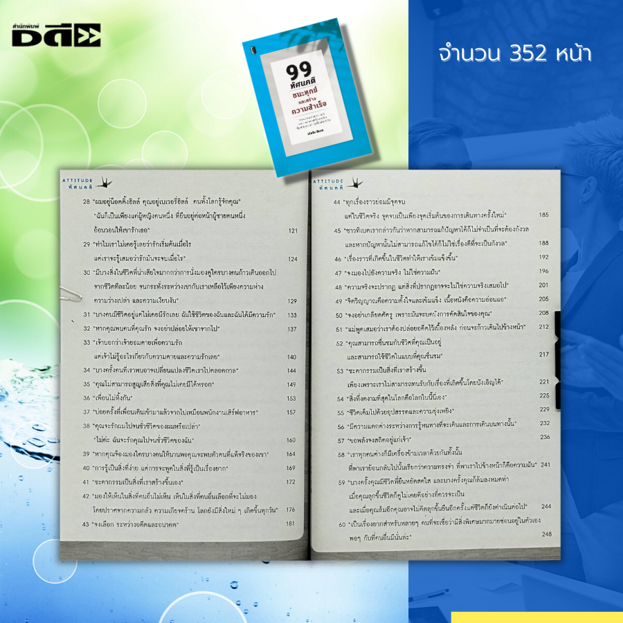 หนังสือ-99-ทัศนคติ-ชนะทุกข์และสร้างความสำเร็จ-พัฒนาตนเอง-จิตวิทยา-บริหารเวลา-ปรับบุคลิก-วิธีครองใจ-เทคนิคการพูด