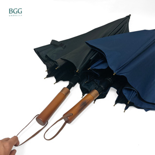BGG 30’’ UV Cut 100% Auto Open Wood Handle Golf Umbrella ร่มกอล์ฟ อัตโนมัติเปิด กันยูวี 100% 30นิ้ว ด้ามจับไม้ (WA1055)