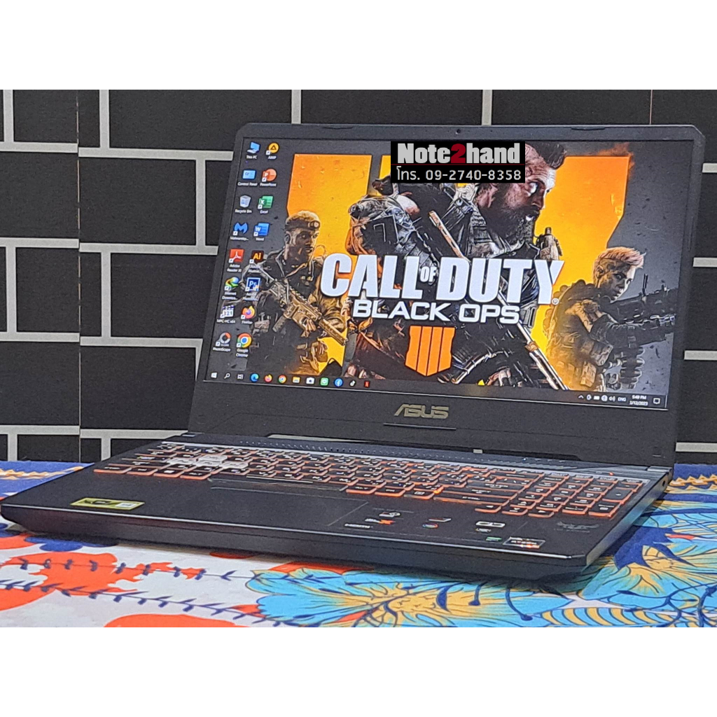 โน๊ตบุ๊คมือสอง ASUS CPU AMD Ryzen 5 3550H จอ15.6”IPS+แรม8+HDD1TB+การ์ด ...