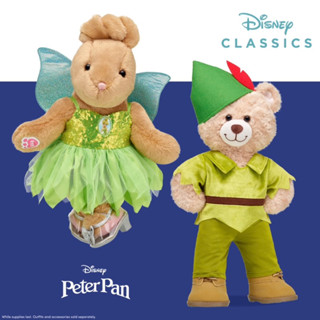 𝟭𝗦𝘁.(มือหนึ่ง) ชุดตุ๊กตาบิ้วอะแบร์ Peter Pan 💚 ปีเตอร์แพน 🧚🏻✨💫 ⭐️Build-A-Bear Workshop⭐️(ราคาเฉพาะชุด) แบรนด์แท้นำเข้า💯