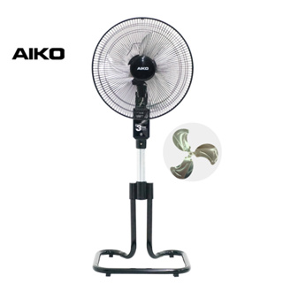 AIKO AK-D402 พัดลมตั้งพื้น สไลด์ ใบพัดอลูมิเนียม 14 นิ้ว เทอร์มอล ฟิวส์ ***รับประกันมอเตอร์ 3 ปี