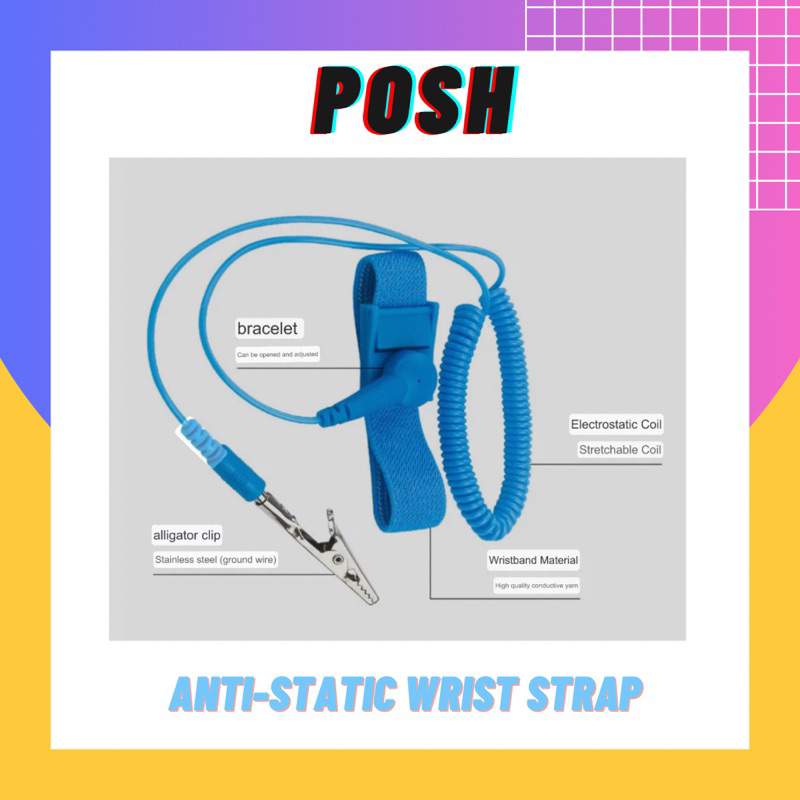 Anti-static wrist strap PU anti-static rope static ring wired static ...