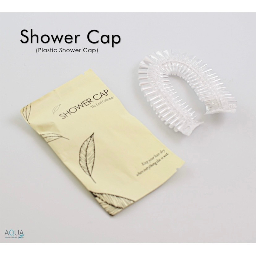 ขายดี-หมวกอาบน้ำโรงแรม-รุ่น-the-leaf-shower-cap-แพ็คชนิดละ100ชิ้น-ของใช้ในโรงแรม-ของโรงแรม-อเมนิตี้-hotel-amenities