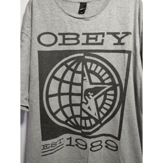 เสื้อยืด มือสอง สายสเก็ต งานแบรนด์ OBEY อก 48 ยาว 29