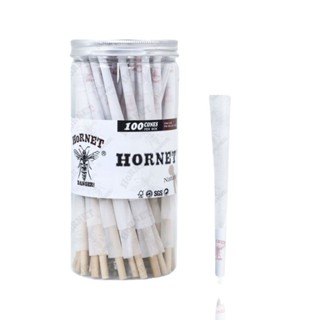 กระดาษโรลสำเร็จรูป HORNET  Cone King Size 100ม้วน / กระดาษโรล / สีขาว