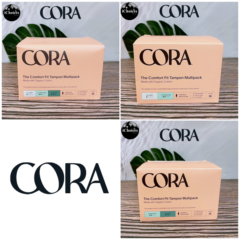 [CORA] The Comfort Fit Tampon Multipack with Compact Applicator 36 ...