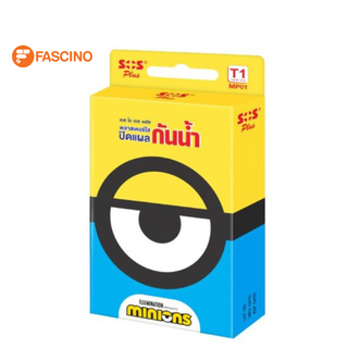 SOS พลาสเตอร์ใสกันน้ำ MINIONS MP01 2.5X5.6CM RB6PC [03117]