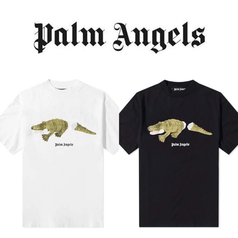 เสื้อยืด-palm-angels-crocodile-tee-ลายจระเข้-ของแท้-มือ1