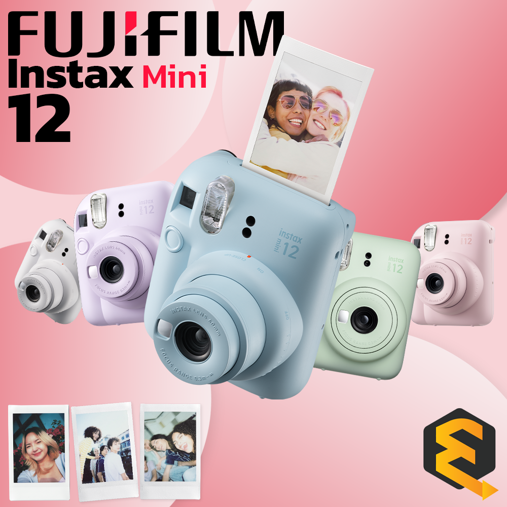 fujifilm-instax-mini-12-กล้องอินสแตนท์-มีให้เลือก-5-สี-ของแท้-ประกันศูนย์-1ปี