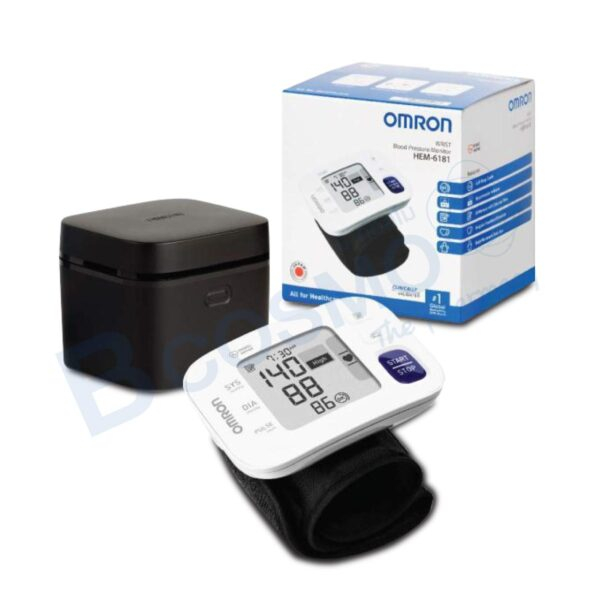 ของแท้100-ประกัน-5-ปี-เครื่องวัดความดันโลหิตอัตโนมัติ-omron-รุ่นข้อมือ-hem-6181-เครื่องวัดความดันข้อมือ-จอใหญ่