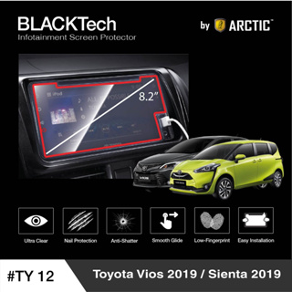 [AMR4CT1000ลด130] ARCTIC ฟิล์มกันรอยหน้าจอรถยนต์ Toyota Vios 2019 (แบบที่1) จอขนาด 8.2 นิ้ว (TY12) มี 5 เกรดให้เลือก