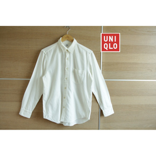 UNIQLO x cotton x S ชาย ขาวสะอาด อก 40 ยาว 26 • Code : 520(4)