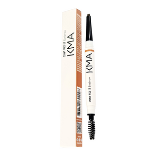 (ใหม่ล่าสุด) เคเอ็มเอ ดินสอเขียนคิ้ว ติดทน KMA 2IN1 FIX IT EYEBROW ที่ปัดคิ้ว ดินสอเขียนคิ้วกันน้ำ