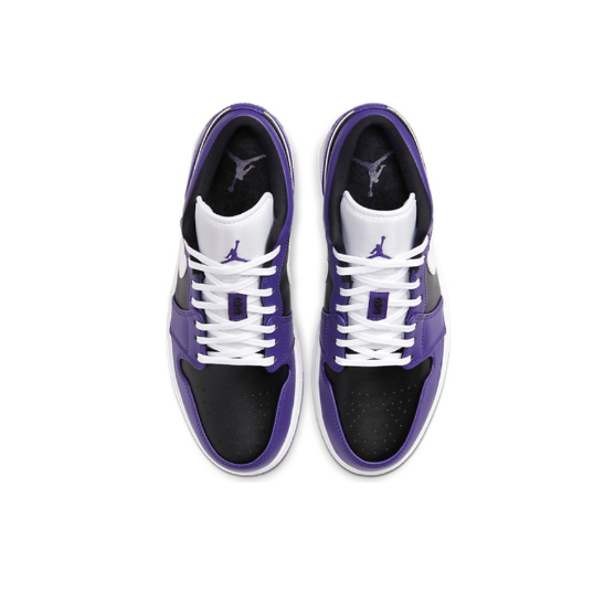 nike-air-jordan-1-low-black-purple-stitching-ของแท้-100