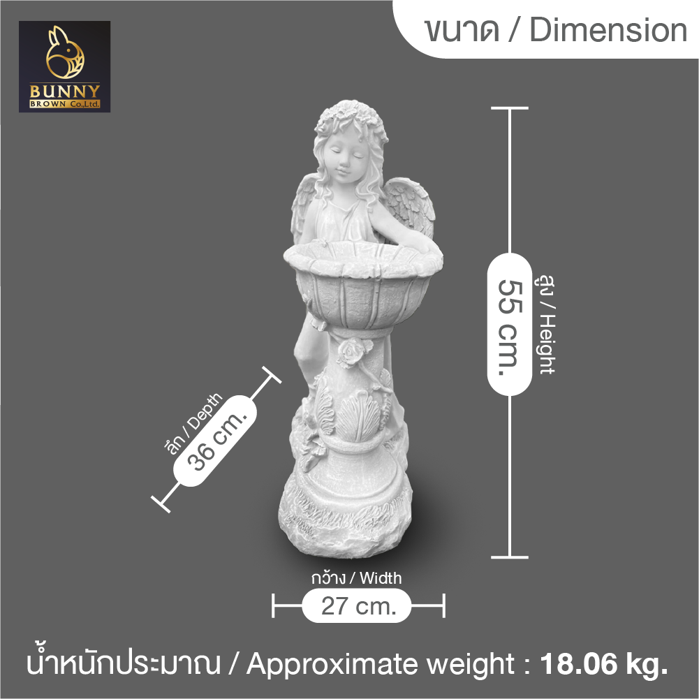 น้ำพุ-น้ำล้น-ยอดน้ำพุ-เทพีดอกไม้เมลินทีโอส-melanthios-น้ำพุโรมัน-จัดสวน-ประดับสวน-แต่งสวน-bunny-brown