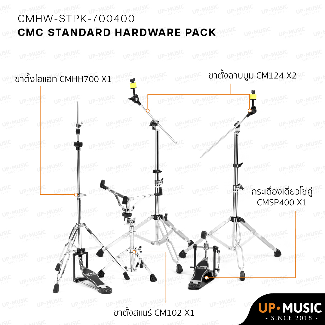 ชุดขาตั้งกลอง CMC Standard Hardware Pack Shopee Thailand