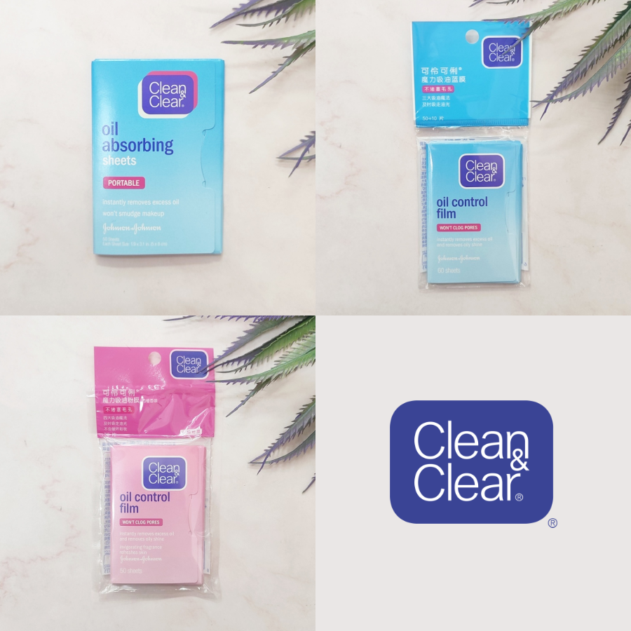 [Clean & Clear®] Oil Absorbing Sheets & Oil Control Film คลีน แอนด์