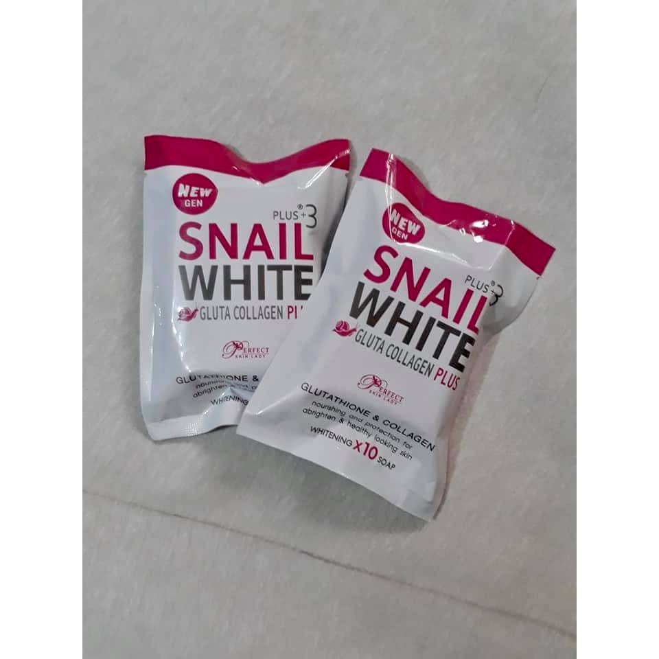 สบู่-snail-white-gluta-collagen-plus-soap-by-perfect-skin-lady-80g-แบบซอง