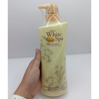 Mistine White spa gold caviar UV white Body lotion มิสทิน ไวท์ สปา โกลด์ คาเวียร์ ยูวี ไวท์ บอดี้ โลชั่น 400 มล.