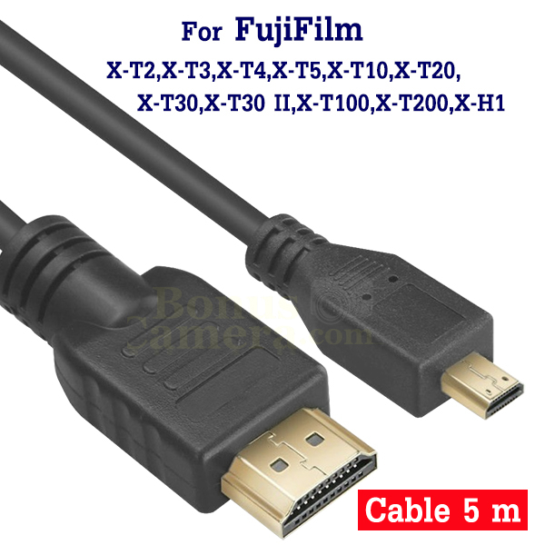สาย-hdmi-ยาว-5m-ต่อฟูจิ-x-t2-x-t3-x-t4-x-t5-x-t10-x-t20-x-t30-ii-x-t100-x-t200-x-h1-เข้ากับ-hd-tv-monitor-fujifilm-cable