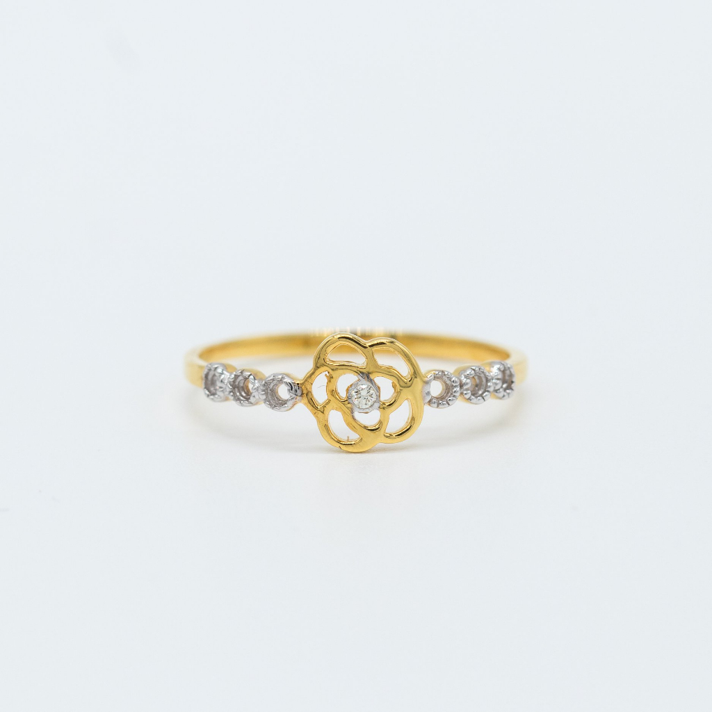 แหวนดอกคามิเลีย-มีกะเปาะข้าง-แหวนเพชร-แหวนทองเพชรแท้-ทองแท้-37-5-9k-me583