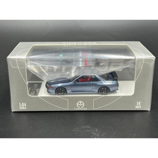 TimeMicro 1:64  NISSAN GTR32 Silver ฝากระโปรงรถเปิดได้ มีห้องเครื่อง