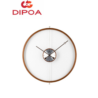 DIPOA New Arrival นาฬิกาแขวนไม้ รุ่น WN103DB สีน้ำตาลเข้ม ขนาด : 40.7ซม. x 43.9ซม. x หนา 3.8ซม. Wall Clock