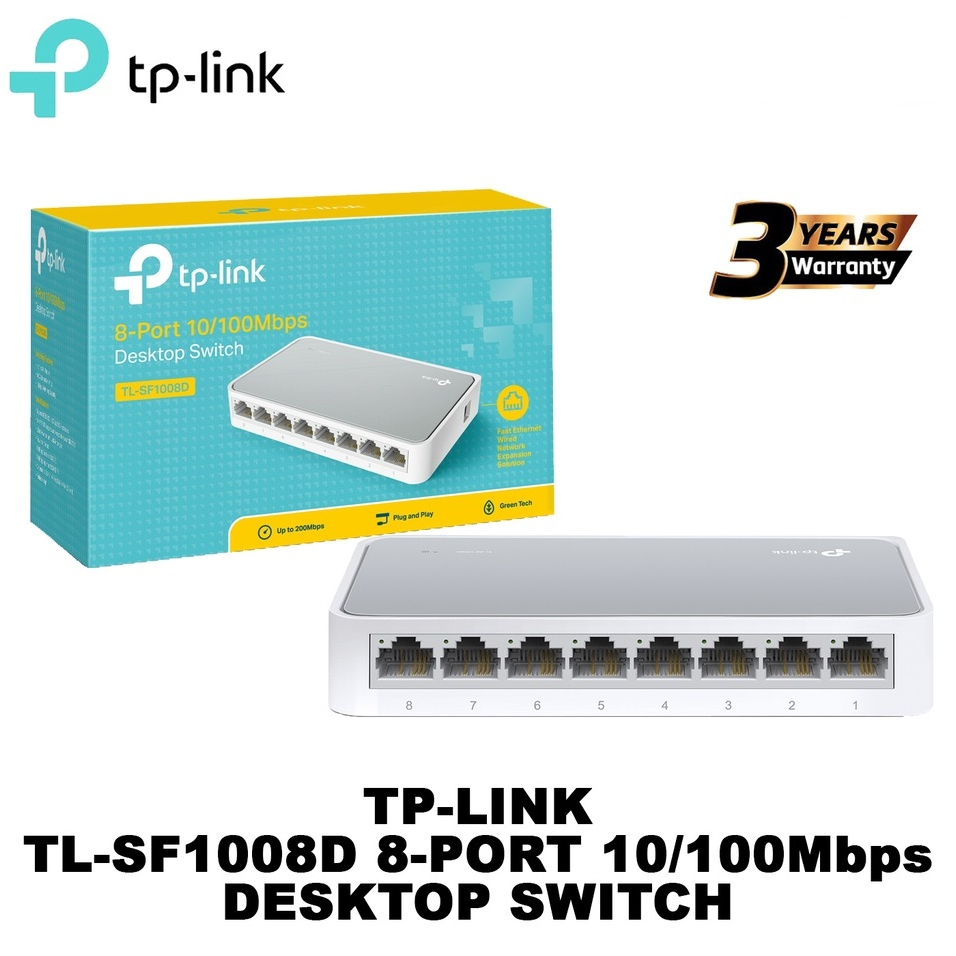 TP-Link 🔥 TL-SG108 8-Port 10/100/1000Mbps 🔥 Desktop Switch Gigabit LAN  Ports 🔥 Unboxing Indonesia 