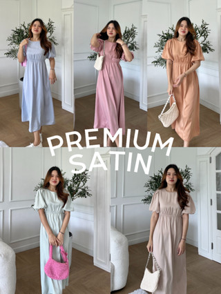 12FEBRUARY | PREMIUM SATIN เดรสซาตินสุดหรู ผ้าซาตินพรีเมียม ใส่ออกงานได้