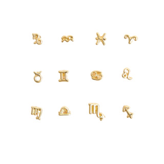 YVIS gold zodiac stud (สินค้าเป็นคู่)