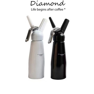 ❤ Diamond Coffee กระบอกวิปครีม อลูมิเนียม ขนาด 0.5 ลิตร เครื่องตีวิปปิ้งครีม ขวดวิปครีม กระบอกวิปปิ้งครีม 500ml